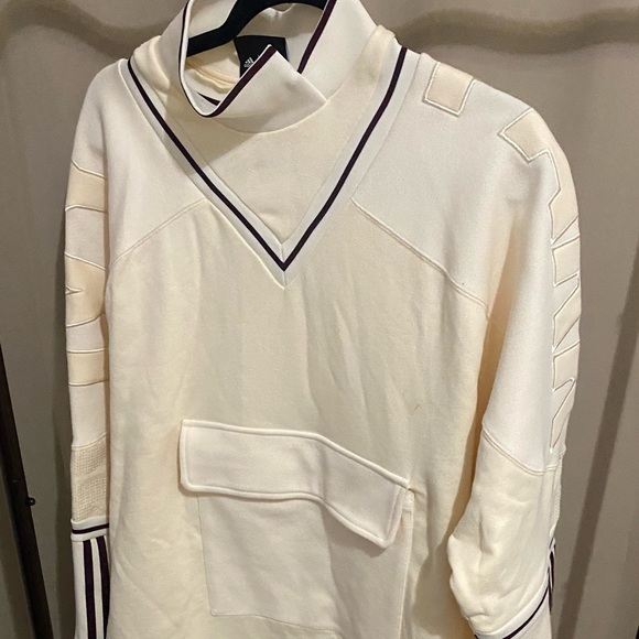 Adidas Ivy Park Sweatshirt Maroon and Ecru Tint - Picture 3 of 5